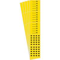 "PSI" Pipe Markers, Self-Adhesive, 2-1/4" H x 2-3/4" W, Black on Yellow Equipment World