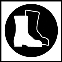 &eacute;tiquettes avec pictogramme Right to Know - Bottes, Vinyle, Feuille, 5/8" lo x 3/4" la Equipment World
