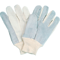 Standard-Duty Full-Index Work Gloves, Large, Split Cowhide Palm Equipment World
