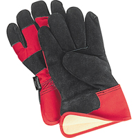 Superior Warmth Winter-Lined Fitters Gloves, Large, Split Cowhide Palm, Thinsulate Inner Lining Equipment World