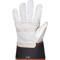 Endura<sup>®</sup> Sweat-Absorbing Gloves, Large, Grain Cowhide Palm, Cotton Inner Lining SN249 | Equipment World