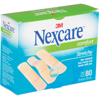 Bandages confortables Nexcare, Rectangulaire/carr&eacute;e, 3", Tissu, St&eacute;rile Equipment World