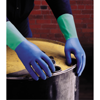 Protector™ Gloves, Size 6/Small/6.5, 13" L, Nitrile/Rubber Latex, Flock-Lined Inner Lining, 28-mil SN793 | Equipment World
