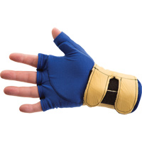 Fingerless Glove Liner with Wrist Restrainer, Size X-Small, Poly-Cotton Palm Equipment World
