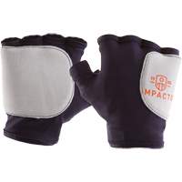 Palm/Side Fingerless Protection Gloves - Right, X-Small, Suede Palm, Slip-On Cuff Equipment World