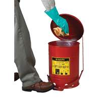 Oily Waste Cans, FM Approved/UL Listed, 21 US gal., Red SR360 | Equipment World