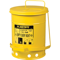 Oily Waste Cans, FM Approved/UL Listed, 6 US Gal., Yellow SR362 | Equipment World