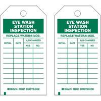 &eacute;tiquettes de rapport d'inspection, Polyester, 4" la x 7" h, Anglais Equipment World