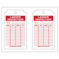 &eacute;tiquettes de rapport d'inspection, Polyester, 4" la x 7" h, Anglais Equipment World