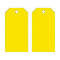 Blank Accident Prevention Tags, Metal, 3" W x 5-3/4" H Equipment World
