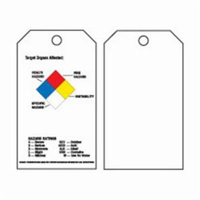 Self-Laminating Right-To-Know Tags, Polyester, 3" W x 5-3/4" H, English Equipment World