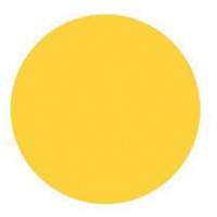 &eacute;tiquettes rondes inscriptibles, Cercle, 3" lo x 3" la, Jaune Equipment World