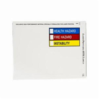 Laser Printable Right-to-Know Labels, Vinyl, Sheet, 10" L x 7" W SY722 | Equipment World