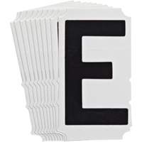 Quick-Align<sup>®</sup> Individual Gothic Number and Letter Labels, E, 4" H, Black SZ993 | Equipment World