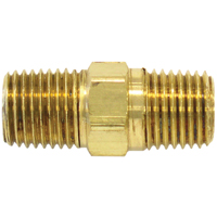 Male Hex Nipple, Brass Equipment World