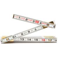 R&egrave;gle de maçon Red End, 6' lo, Bois, Graduations de 1/16" Equipment World