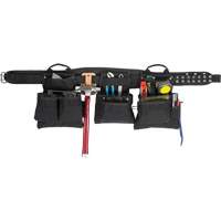 Ceinture &agrave; outils professionnelle pour menuisier, Polyester, Noir Equipment World