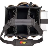 Grands porte-outils pour &eacute;lectriciens et travaux de maintenance, Polyester, 23 pochettes, Noir Equipment World