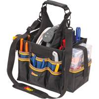 Grands porte-outils pour &eacute;lectriciens et travaux de maintenance, Polyester, 23 pochettes, Noir Equipment World