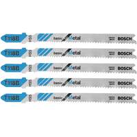 Jig Saw Blades Basic for Metal, High Speed Steel, T-Shank, 3-5/8" L Equipment World
