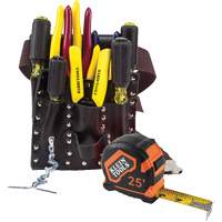 ENS OUTILS ELECTRICIEN A/POCHETTE CEINTURE, Cuir, Blanc Equipment World