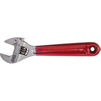 Adjustable Wrench, 4-1/2" L, 1/2" Max Width, Chrome/Polished Equipment World