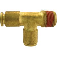 P.t.c. Male Run Tee, Brass, 3/8" x 1/4" Equipment World