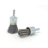 Crimped Wire End Brush, 3/4" Dia., 0.014" Wire Dia., 1/4" Shank Equipment World
