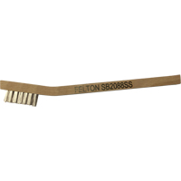 Petites brosses de nettoyage, Acier inoxydable, 3 x 7 rangs de fils, Longueur 7-3/4" Equipment World