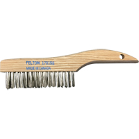 Brosses de nettoyage &agrave; manche en patin, Acier inoxydable, 4 x 16 rangs de fils, Longueur 10" Equipment World