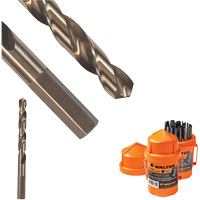 Foret court, Acier rapide, 3/16", 3-6/16" lo, 2-1/16" Cannelure, 118° Angle Equipment World