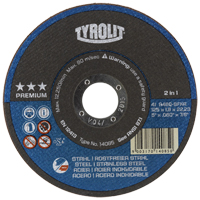 Premium 2-In-1 Thincut Cut-Off Wheels, 4-1/2" x 1/16", 7/8" Arbor, Type 1, Aluminum Oxide, 13300 RPM Equipment World
