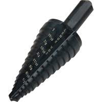 #2 Step Drill Bit, 1/8" - 1" , 1/16" Increments, High Speed Steel Equipment World