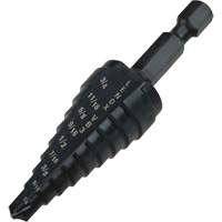 #3 Step Drill Bit, 1/4" - 3/4" , 1/16" Increments, High Speed Steel Equipment World