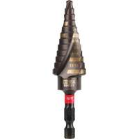 #4 Shockwave Impact Duty Step Drill Bit, 3/16" - 7/8" , 1/16" Increments, Titanium Equipment World