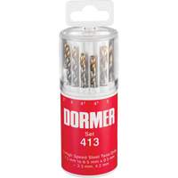 Jobber Drill Bit Set, 13 Pieces, High Speed Steel Equipment World
