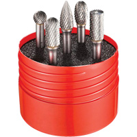 Double Cut Rotary Burr Set, 5 Pieces Equipment World