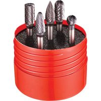 Double Cut Rotary Burr Set, 5 Pieces Equipment World