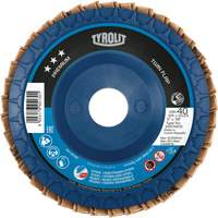 Twin Flap Disc, 4-1/2" x 7/8", Type 27, 40 Grit, Ceramic/Zirconia Alumina Equipment World