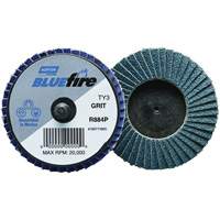 R884P BlueFire&reg; Mini Flap Disc, 3" x Type 27, P40 Grit, Zirconia Alumina Equipment World