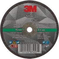 Silver Cut-Off Wheel, 3" x 0.04", 1/4"-28 Arbor, Type 1, Ceramic, 25645 RPM Equipment World