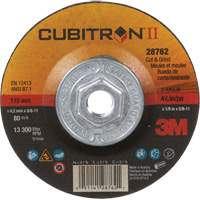 Cubitron II Quick Change Cut & Grind Wheel, 4-1/2" x 1/8", 5/8"-11 Arbor, Type 27, Ceramic Equipment World