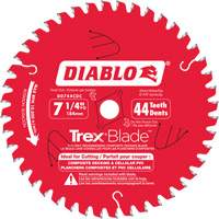 Trex&reg; Blade Cutting Saw Blade, 7-1/4", 44 Teeth, Plastic/Composite Decking Use Equipment World