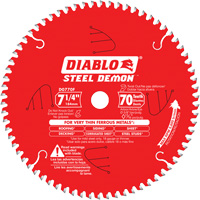 Steel Demon Cutting Saw Blade, 7-1/4", 70 Teeth, Metal Use Equipment World