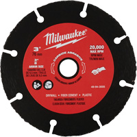 Carbide Abrasive Blade, 3" x 3/8" Arbor, Silicon Carbide, 20000 RPM Equipment World