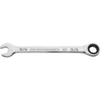 90-Tooth Ratcheting Combination Wrench, 12 Point, 15/16", Chrome Finish Equipment World