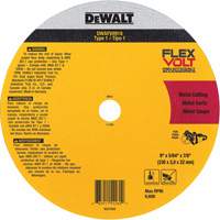 FlexVolt&reg; Metal Cut-Off Wheel, 9-1/16" x 0.078", 22.23 mm Arbor, Ceramic, Type 1 Equipment World