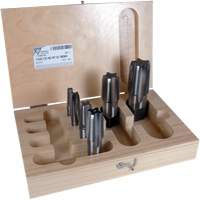 6-Piece 3180 1/8" - 1" NPT Tapered Pipe Tap Set, Straight, High Speed Steel Equipment World