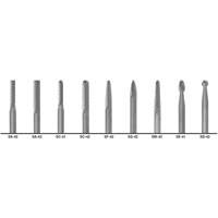 1855 Double Cut Carbide Burr Set, 9 Pieces Equipment World