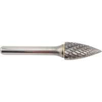Tree Shape Pointed End Carbide Shipyard Bur, SG-5, 1/2" Dia., 1/4" Shank, 1" Depth of Cut Equipment World